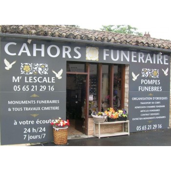 CAHORS FUNERAIRES M. LESCALE Cahors, pompes funèbres, organisation d'obsèques à Cahors