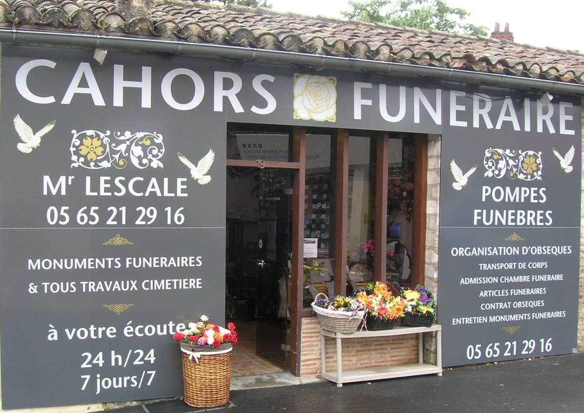 CAHORS FUNERAIRES M. LESCALE Cahors, pompes funèbres, organisation d'obsèques à Cahors